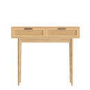 Artiss Console Table 2 Rattan Drawers-3