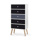 Artiss 5 Chest of Drawers - BONDS White-3