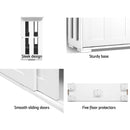 Artiss Buffet Sideboard Sliding Doors - SERA White-7