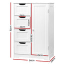 Artiss Bathroom Cabinet Storage Drawers White-2