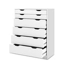 Artiss 6 Chest of Drawers - MYLA White-3