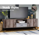 Artiss TV Cabinet Entertainment Unit Stand Storage Wooden Industrial Rustic 180cm-8