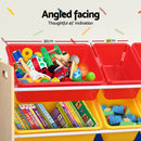 Keezi Kids Toy Box 12 Bins Bookshelf Organiser Children Storage Rack-7