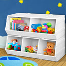 Keezi Kids Toy Box Bookshelf Storage Bookcase Organiser Display Stackable-8