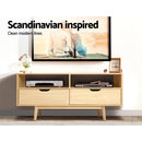 Artiss TV Cabinet Entertainment Unit Stand Wooden Storage 120cm Scandinavian-6