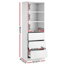 Artiss 3 Chest of Drawers Tallboy Cabinet White-2