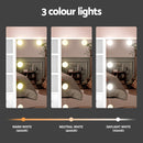 Artiss Dressing Table Set Stool 10 Led Bulbs White Dylan-6