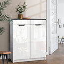 Artiss Shoe Rack Cabinet 30 Pairs White Eve-1