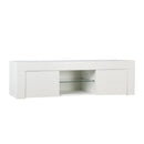Artiss Entertainment Unit TV Cabinet LED 130cm White Angus-3