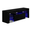 Artiss Entertainment Unit TV Cabinet LED 130cm Black Elo-3