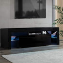 Artiss Entertainment Unit TV Cabinet LED 130cm Black Elo-1