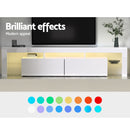 Artiss Entertainment Unit TV Cabinet LED 189cm White Elo-6