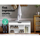 Artiss Shoe Rack Bench Shoe Cabinet White Allen-3