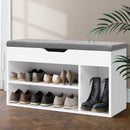 Artiss Shoe Rack Bench Shoe Cabinet White Allen-7