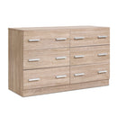 Artiss 6 Chest of Drawers - VEDA Pine-3