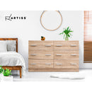 Artiss 6 Chest of Drawers - VEDA Pine-8