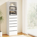 Artiss 6 Chest of Drawers Tallboy Cabinet White-8