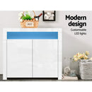 Artiss Buffet Sideboard LED - ARNO White-4