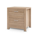 Artiss Bedside Table 2 Drawers - MAXI Pine-3