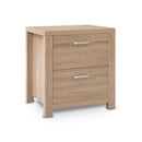 Artiss Bedside Table 2 Drawers - MAXI Pine-1