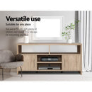Artiss TV Cabinet Entertainment Unit 140cm Oak Ken-8