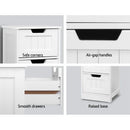 Artiss 4 Chest of Drawers - LEESA White-6
