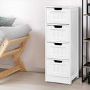 Artiss 4 Chest of Drawers - LEESA White-1