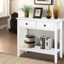 Artiss Console Table 2 Drawers 80CM White Chole-1