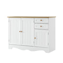 Artiss Buffet Sideboard 3 Doors - BERNE White-3