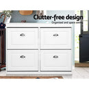 Artiss Shoe Rack Cabinet 16 Pairs 4-tier White Paul-5