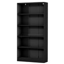 Artiss Bookshelf 5 Tiers ANTON Black-3