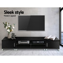 Artiss TV Cabinet Entertainment Unit 190cm Black Danson-5