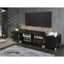 Artiss TV Cabinet Entertainment Unit 190cm Black Danson-8