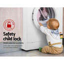 Devanti 8kg Front Load Washing Machine Quick Wash 24h Delay Start Automatic-5