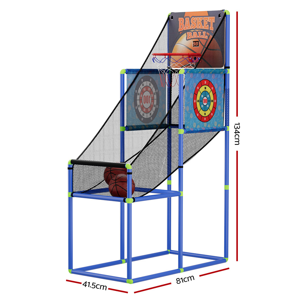 Arcade Basketball Games Electronic Scorer Basketball Hoop Shot Kid Indoor Toy - 0