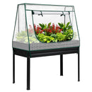 Green Fingers Elevated Metal Garden Bed Kit w Mini Greenhouse Cover 116x60cm Stand-Up Height Trellis-7