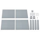 Green Fingers 2x Garden Bed 100x100x77cm Planter Box Raised Container Galvanised-7