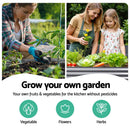 Green Fingers Garden Bed 320X80X42cm Oval Planter Box Raised Container Galvanised-5