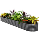 Green Fingers Garden Bed 320X80X42cm Oval Planter Box Raised Container Galvanised-7