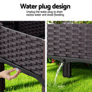 Green Fingers Garden Bed 120x40x36cm PP Planter Box Raised Container Growing Herb-4