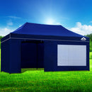 Instahut Gazebo 3x6 Pop Up Marquee Folding Tent Wedding Gazebos Camping Outdoor Shade Canopy Blue-7