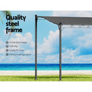 Instahut Gazebo Marquee 3m Outdoor Event Wedding Tent Camping Party Shade Iron Art Canopy Grey-5