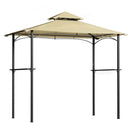 Instahut Gazebo Outdoor Patio Marquee BBQ Grill Shelter Garden Shade Hooks Beige-1