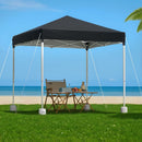Instahut Gazebo 2x2m Outdoor Patio Garden Marquee Shade w/ Base Pods Black-8