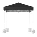 Instahut Gazebo 2x2m Outdoor Patio Garden Marquee Shade w/ Base Pods Black-3