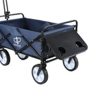 Gardeon Garden Cart with Cup Holders Blue-3