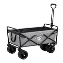 Gardeon Garden Cart with Cargo Net Grey-1