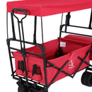 Gardeon Garden Cart with Removable Canopy Red-5