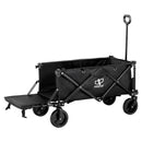 Gardeon Garden Cart with Opening Rear Black-1