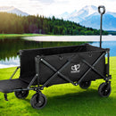 Gardeon Garden Cart with Opening Rear Black-7